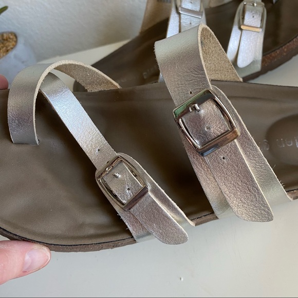 Madden Girl Bryceee Footbed Sandals Silver Size 7 - Picture 9 of 12